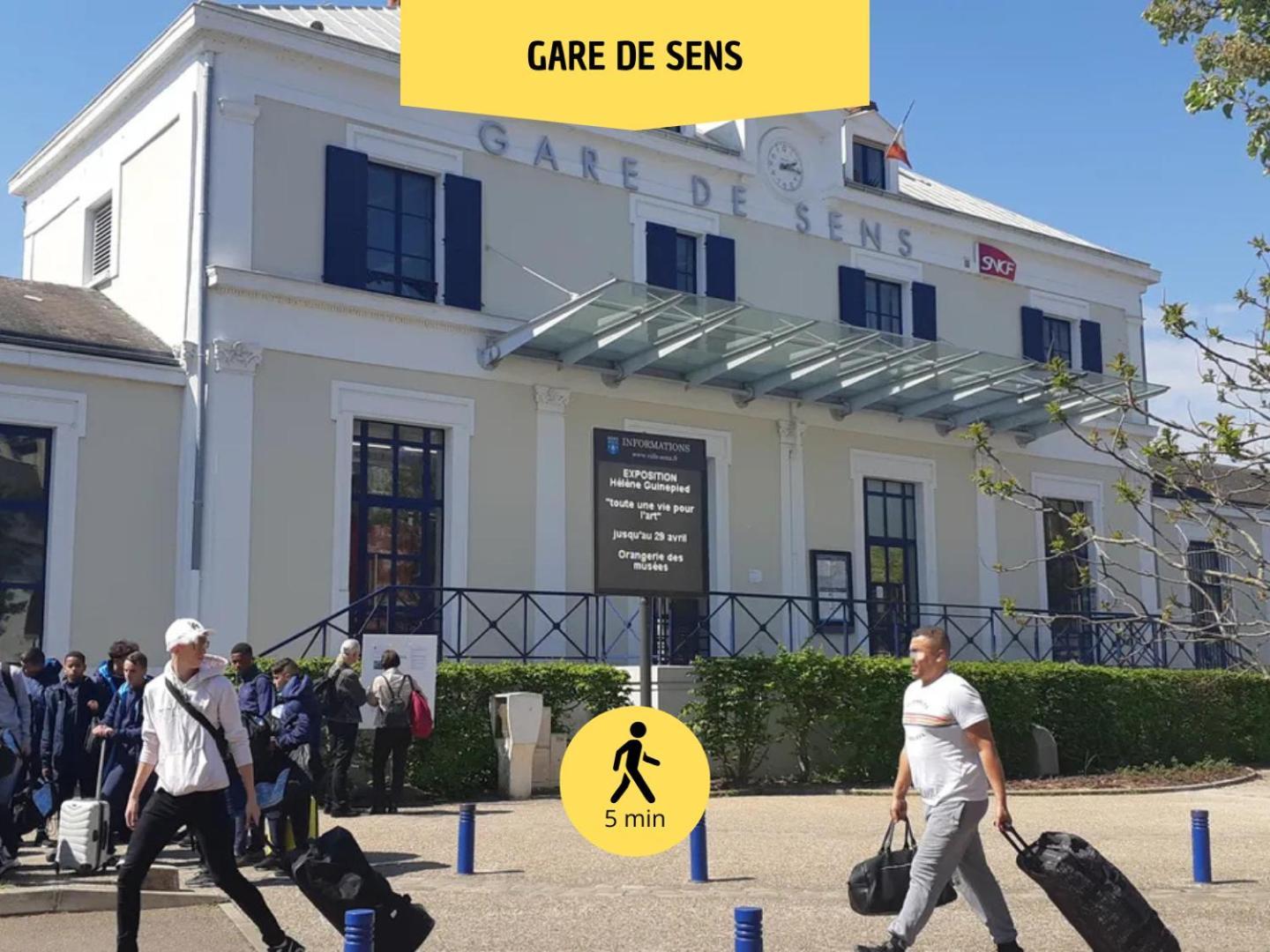 Le Subtil - Best Keys - Elegance & Confort - 2 Chambres Separees - Lit Queen Size - Smart Tv Netflix - Entre Gare & Centre Ville - A 1H De Paris - Wifi Fibre - Check-In Autonome Sens Zewnętrze zdjęcie