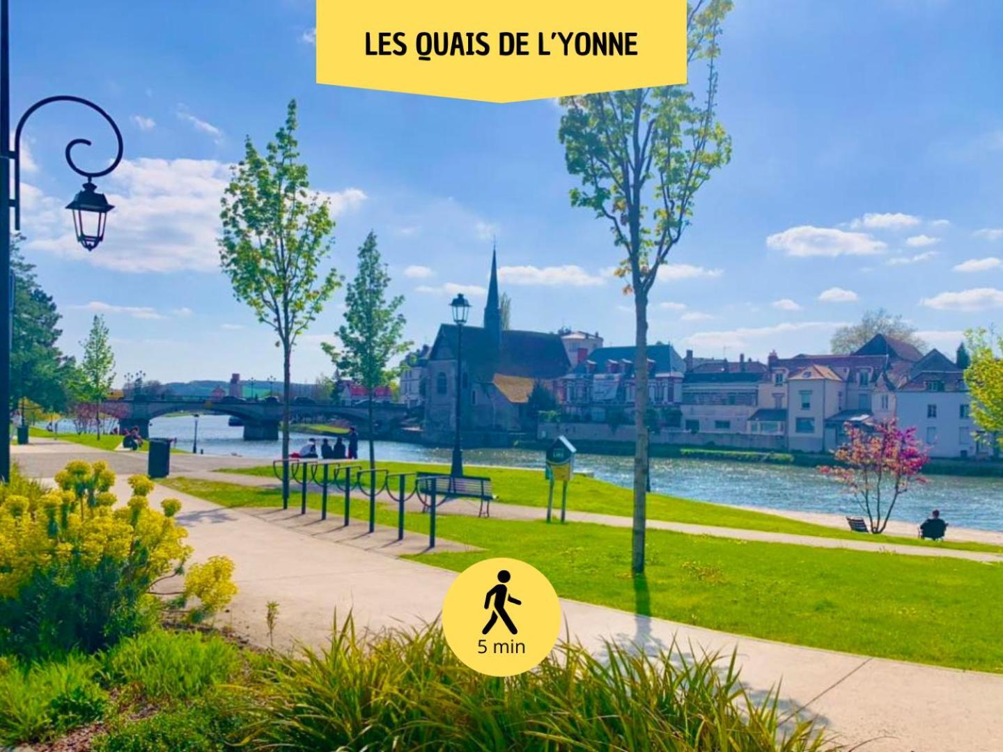 Le Subtil - Best Keys - Elegance & Confort - 2 Chambres Separees - Lit Queen Size - Smart Tv Netflix - Entre Gare & Centre Ville - A 1H De Paris - Wifi Fibre - Check-In Autonome Sens Zewnętrze zdjęcie